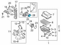 OEM Hyundai Accent Clamp-Hose Diagram - 14711-86006-B