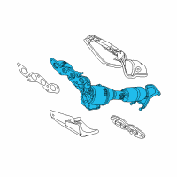 OEM 2012 Ford Focus Manifold With Converter Diagram - BV6Z-5G232-A