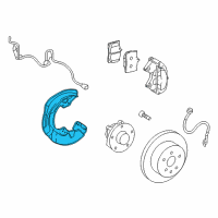 OEM Lexus RC200t Cover, Disc Brake Dust Diagram - 47782-30270