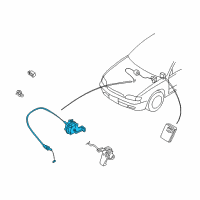 OEM 2001 Nissan Altima Actuator Assy-Ascd Diagram - 18910-9E000