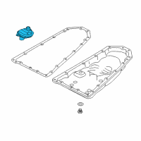 OEM Automatic Transmission Filter W/Oil Pan Gasket Diagram - 31728-1XF03