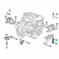 OEM 2022 Chevrolet Malibu Mount Bracket Brace Diagram - 23423029