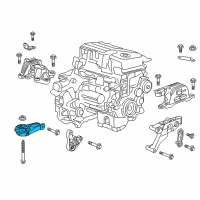 OEM 2019 Chevrolet Malibu Lower Transmission Mount Diagram - 84501029