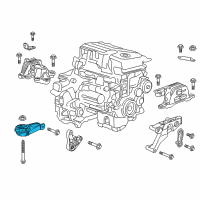 OEM 2016 Chevrolet Malibu Lower Transmission Mount Diagram - 84501029