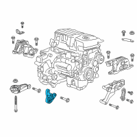 OEM 2021 Chevrolet Malibu Transmission Mount Bracket Diagram - 84062227
