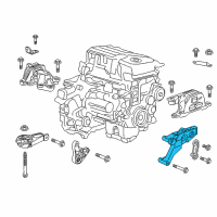 OEM Chevrolet Malibu Mount Bracket Diagram - 22937294