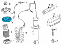 OEM 2020 BMW M5 Additional Damper, Rear Diagram - 33-53-7-856-908