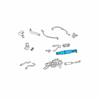 OEM Ford Expedition Vapor Canister Purge Solenoid Diagram - 8L1Z9D653B