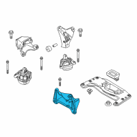 OEM BMW ActiveHybrid 5 Transmission Support Bracket Diagram - 22-32-6-781-229