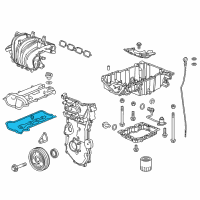 OEM Chevrolet Impala Valve Cover Gasket Diagram - 12635953