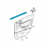 OEM 2002 Chrysler Sebring WEATHERSTRIP-Rear Door Belt Diagram - 4814636AC