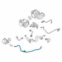 OEM 2011 BMW 335d Vacuum Pipe Diagram - 11-66-7-791-509