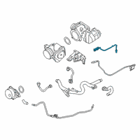 OEM 2017 BMW X3 Oxygen Sensor Diagram - 13-62-8-589-845