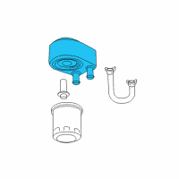 OEM Dodge Engine Oil Cooler Diagram - 4792912AE