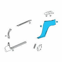 OEM Lock Pillar Trim Diagram - 23192967