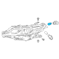 OEM 2018 Toyota Corolla iM Signal Lamp Bulb Diagram - 90981-15031