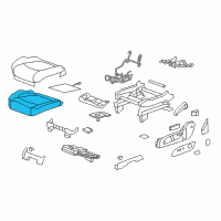 OEM 2010 Chevrolet Traverse Seat Cushion Pad Diagram - 20820202