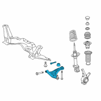 OEM Toyota Yaris Lower Control Arm Diagram - 48069-09140