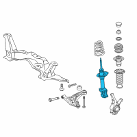 OEM Toyota Yaris Strut Diagram - 48520-0D290