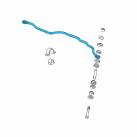OEM 2000 Chevrolet Malibu Shaft-Front Stabilizer Diagram - 22712031