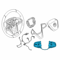 OEM 2017 BMW 740i Multifunct Steering Wheel Switch Diagram - 61-31-9-388-731