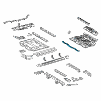 OEM 2011 Toyota Highlander Center Floor Pan Diagram - 58212-48050