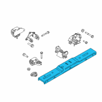 OEM Ford Expedition Transmission Crossmember Diagram - FL1Z-6A023-A