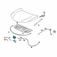 OEM 2020 Acura RDX Dwg , Hood Lock Assembly Diagram - 74120-TJB-A01