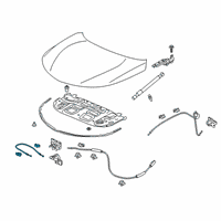 OEM 2021 Acura RDX REMOTE WIRE, HOOD Diagram - 74140-TJB-A00