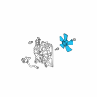 OEM 2003 Acura CL Fan, Cooling Diagram - 19020-P8C-A01