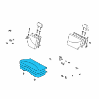 OEM 2002 Toyota Echo Seat Cushion Diagram - 71460-52180-B0
