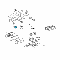 OEM Toyota Avalon Mirror Switch Diagram - 84870-41050