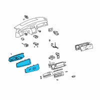 OEM Toyota Avalon Gauge Cluster Diagram - 83800-07021