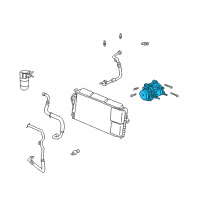 OEM 2005 Cadillac DeVille Air Conditioner Compressor Assembly Diagram - 19258826