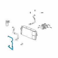 OEM 2002 Cadillac Seville Hose, A/C Compressor Diagram - 25725863