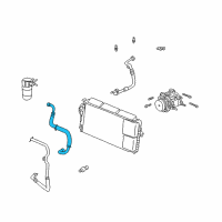 OEM 2001 Cadillac Seville AC Hoses Diagram - 25725862