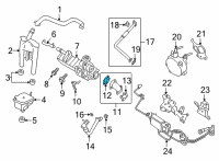 OEM 2021 Ford F-150 EGR Tube Gasket Diagram - JL3Z-9E464-C