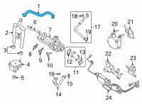 OEM 2019 Ford F-150 Hose Assembly Diagram - JL3Z-6A664-C
