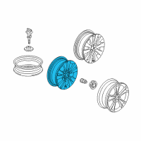 OEM 2009 Honda Accord Disk, Aluminum Wheel (17X7) (1/2J) (Tpms) (Enkei) Diagram - 42700-TE0-A91