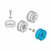 OEM Honda Accord Disk, Aluminum Wheel (18X8J) (Tpms) (Enkei) Diagram - 42700-TE1-A83