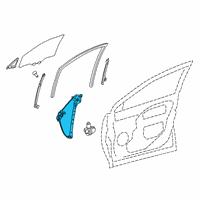 OEM 2020 Toyota RAV4 Window Regulator Diagram - 69801-0R052