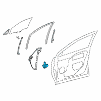 OEM Toyota RAV4 Window Motor Diagram - 85710-0R010