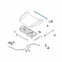 OEM 2011 Hyundai Veracruz Weatherstrip-Hood Diagram - 86430-3J000