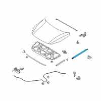 OEM 2011 Hyundai Veracruz Lifter-Hood Diagram - 81160-3J000