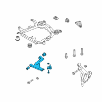 OEM 2009 Saturn Astra Lower Control Arm Diagram - 24454478