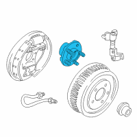 OEM Ford Taurus Hub Assembly Diagram - 1F1Z-1104-DA