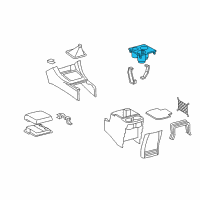 OEM 2013 Toyota Tacoma Cup Holder Diagram - 58805-04020