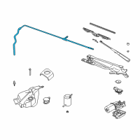 OEM Buick Regal Hose, Windshield Washer Pump Diagram - 22072437