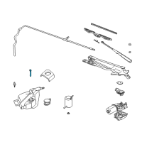 OEM 1993 Cadillac Allante Switch, Windshield Washer Solvent Level Diagram - 22086491