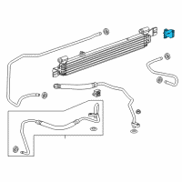 OEM 2018 Chevrolet Impala Transmission Cooler Retainer Diagram - 22802021